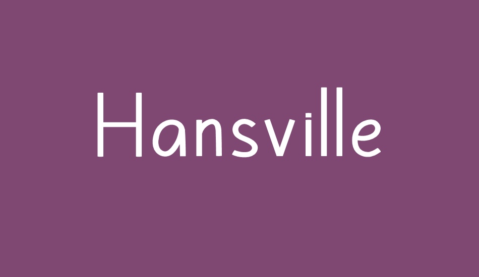 Hansville font big