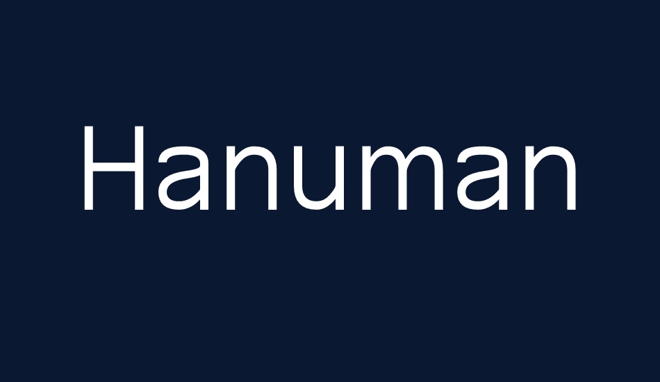 Hanuman font big