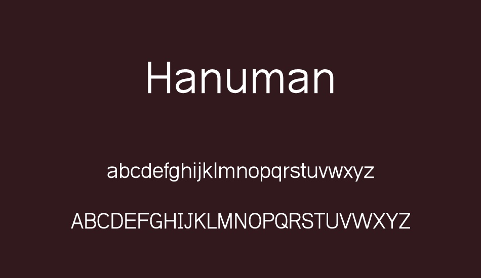 Hanuman font