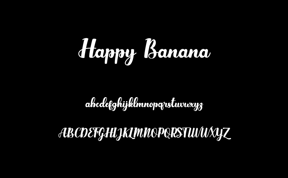 Happy Banana font