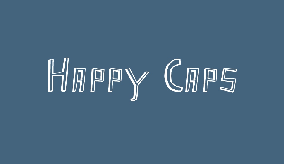 Happy Caps font big