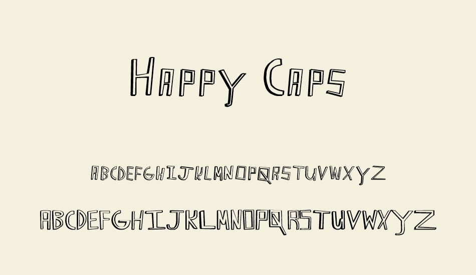 Happy Caps font