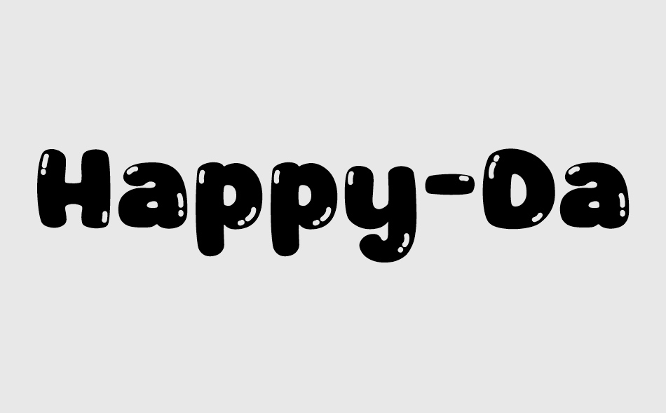 Happy Dance font big