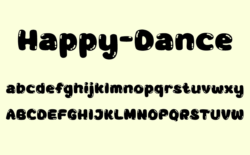 Happy Dance font