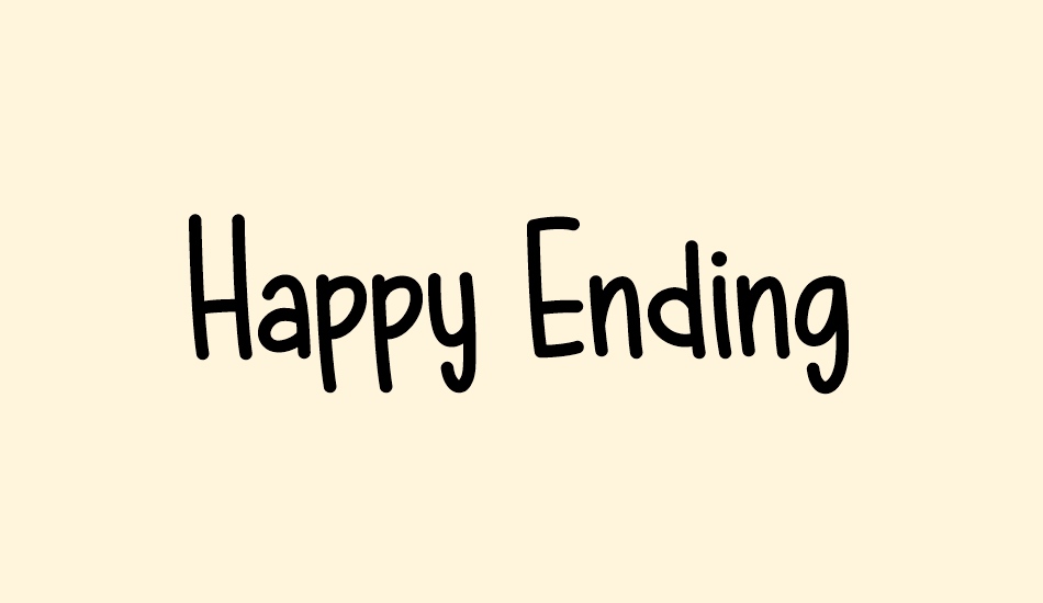 Happy Ending font big