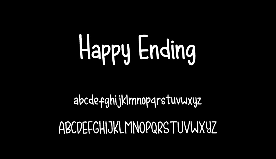 Happy Ending font