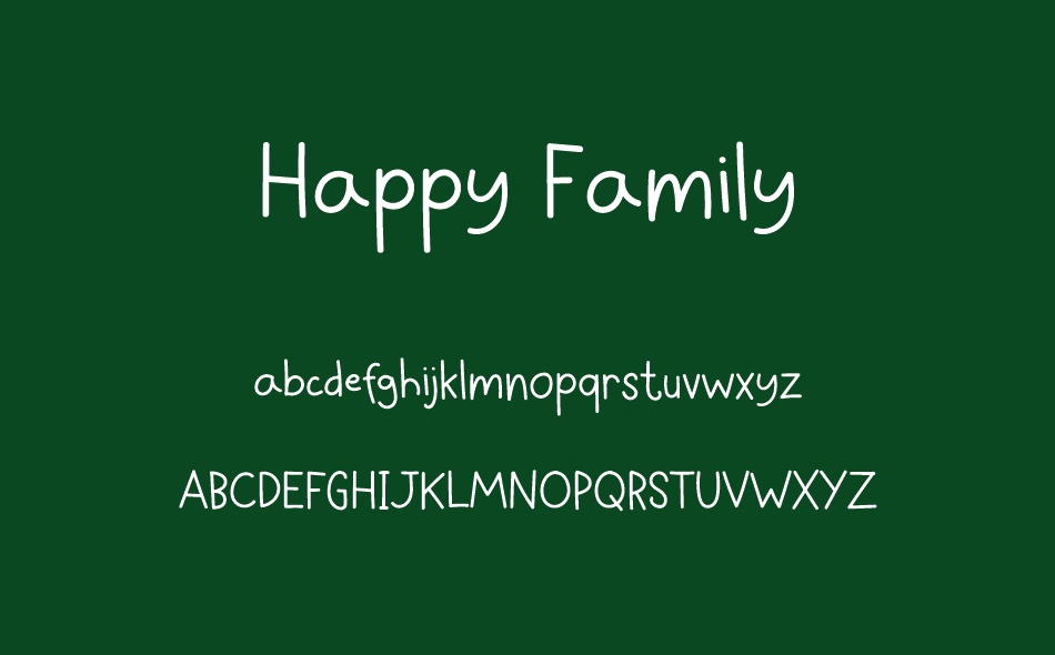 Happy Family font