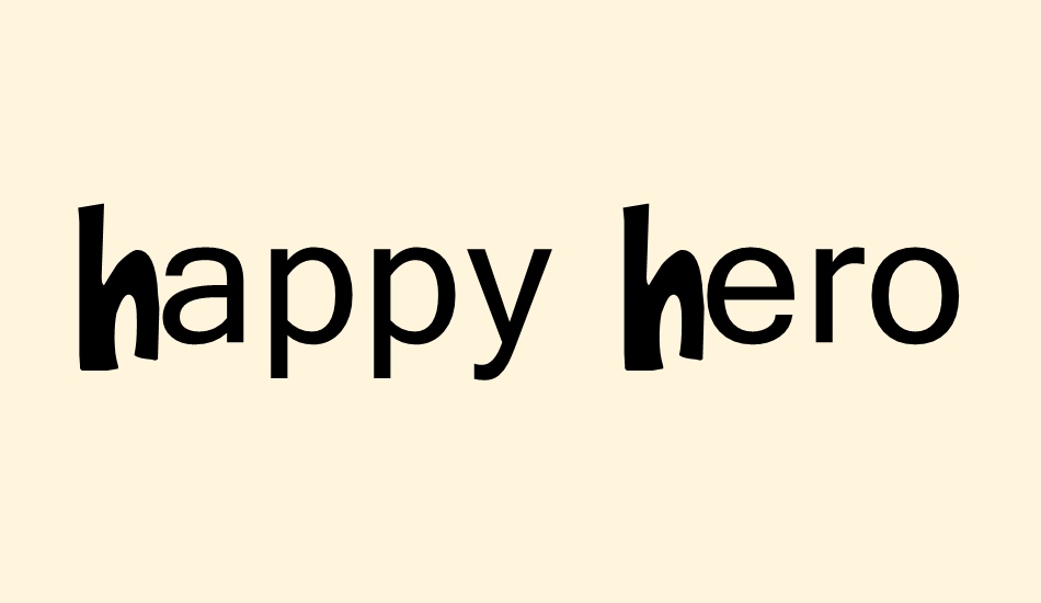 Happy Hero font big