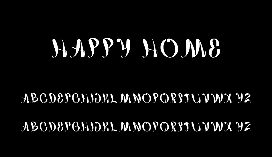 happy home font