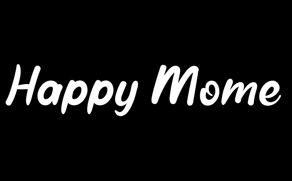 Happy Moment font big