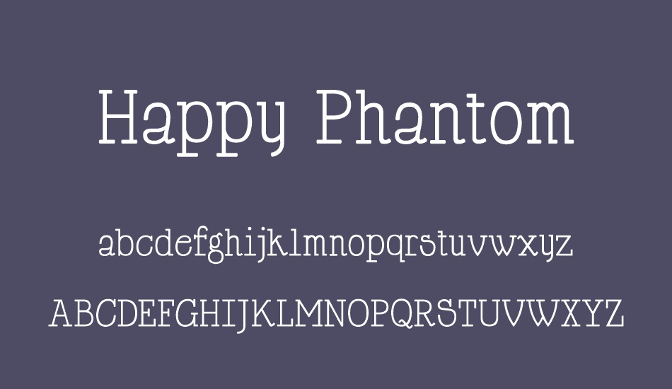 Happy Phantom font