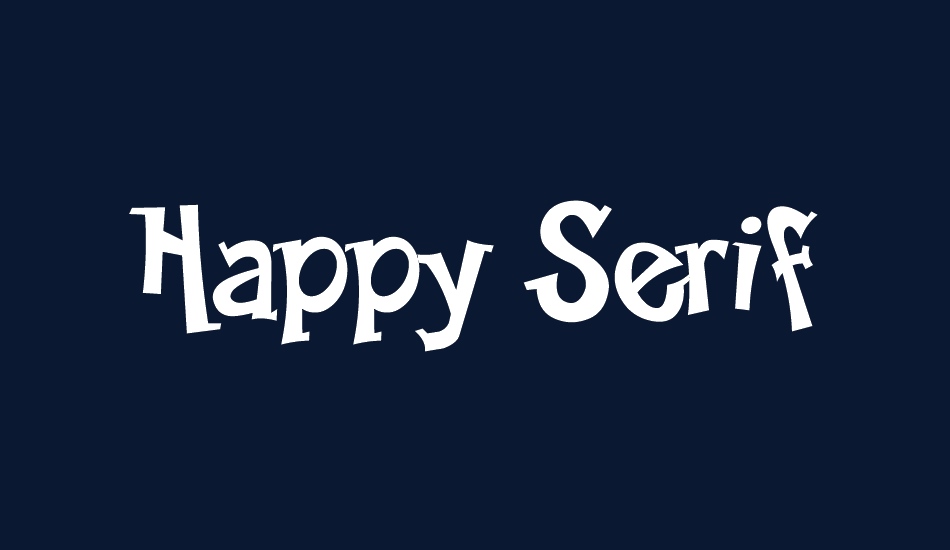 Happy Serif font big