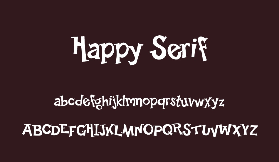 Happy Serif font