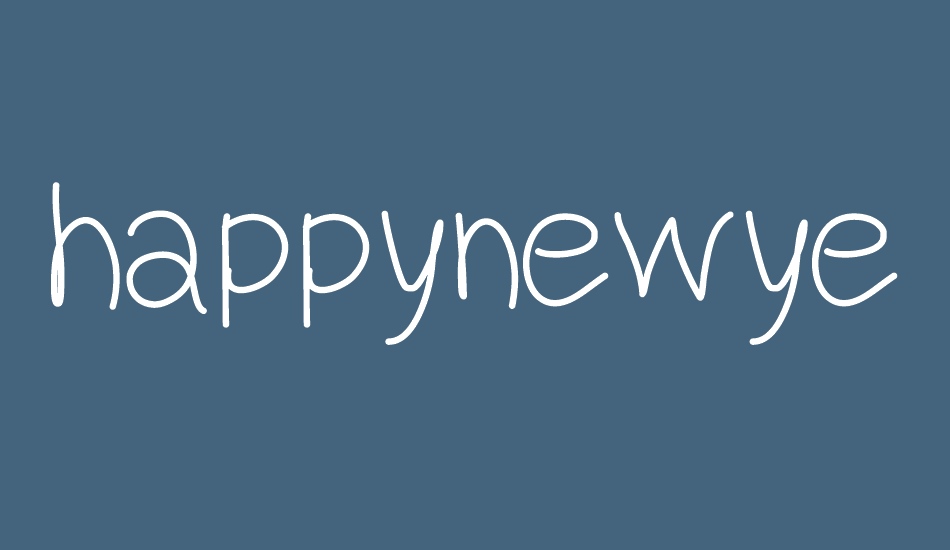 happynewyear font big