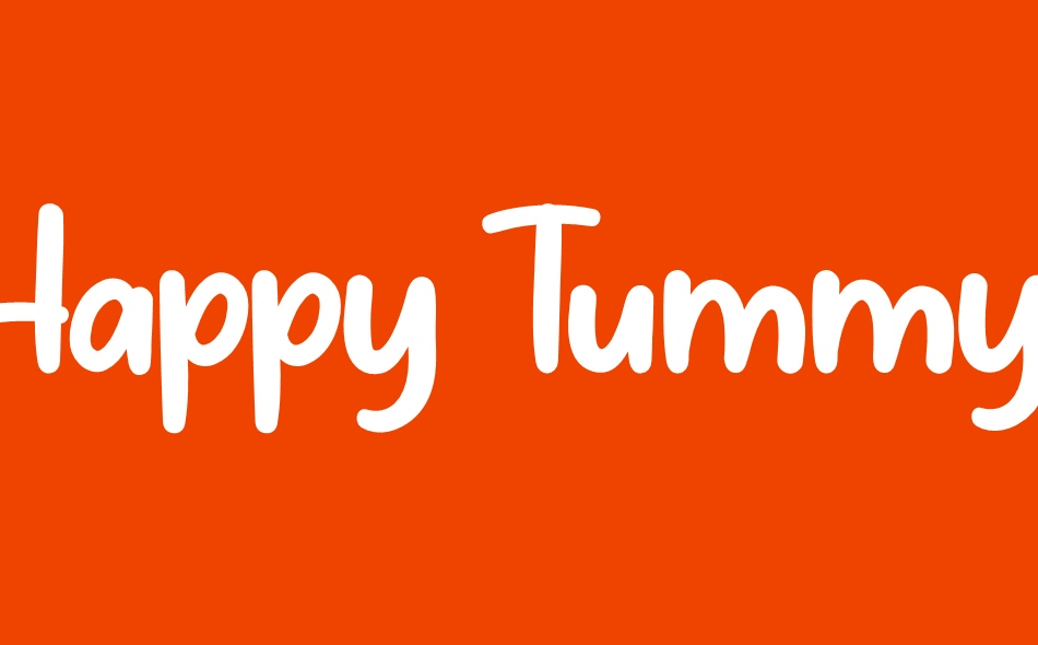 Happy Tummy font big