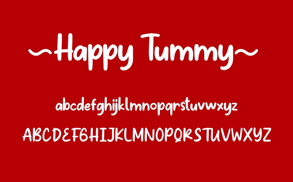 Happy Tummy font