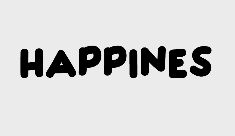 HAPPINESS font big