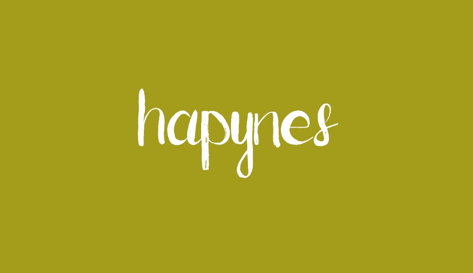 Hapynes font big