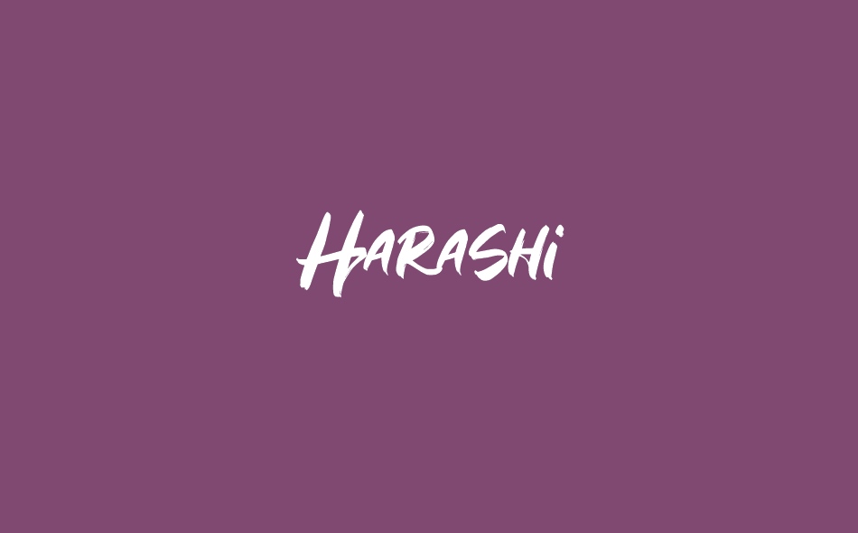 Harashi font big