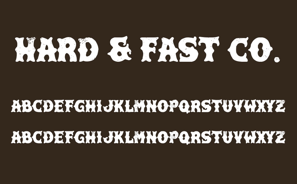 Hard & Fast Co. font