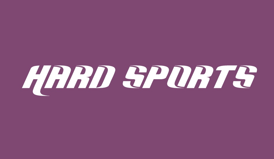 Hard Sports font big