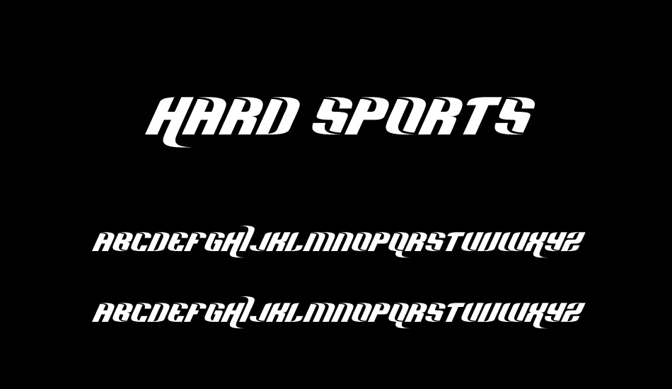 Hard Sports font