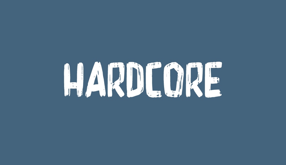 Hardcore font big