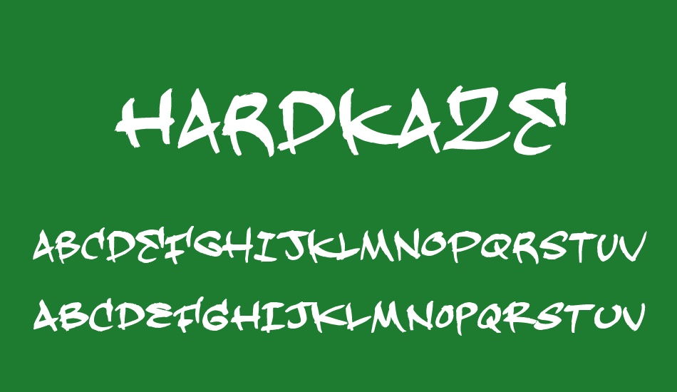 Hardkaze font