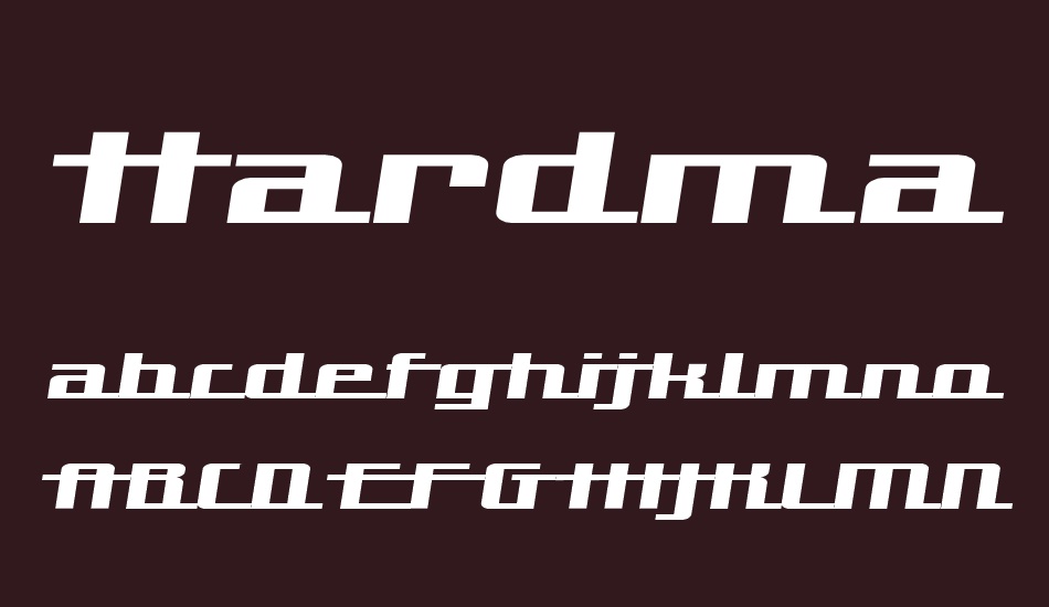 Hardman font