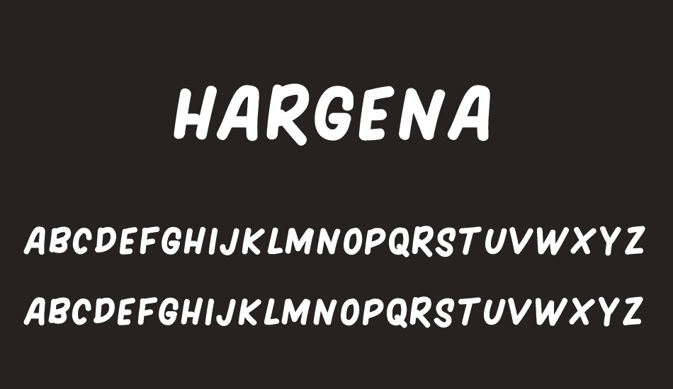 HARGENA font