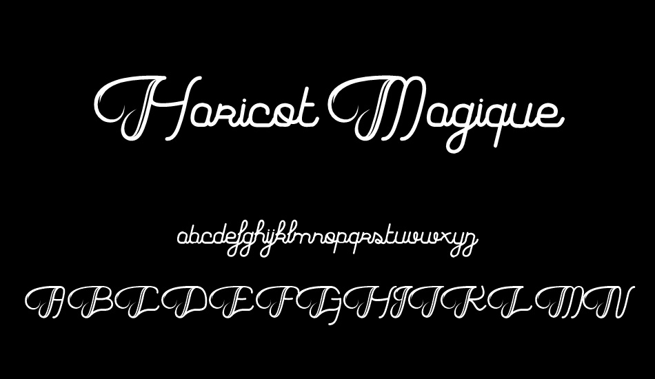 Haricot Magique font