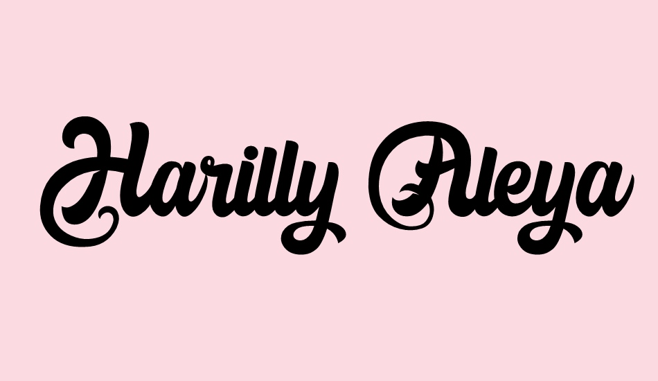 Harilly Aleya font big