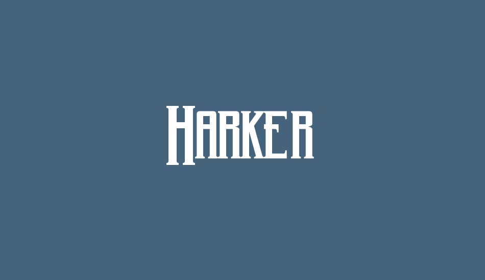 Harker font big