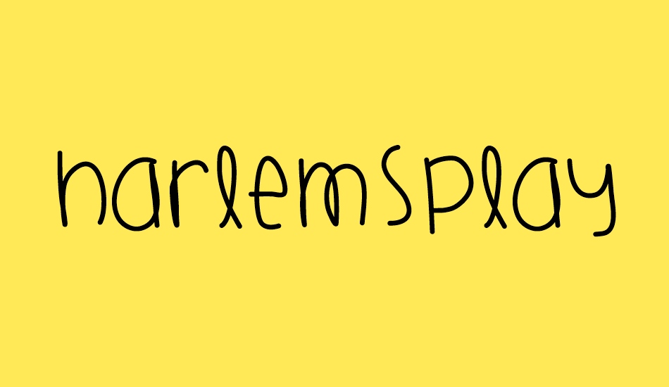 HarlemsPlayground font big