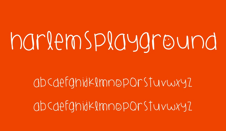 HarlemsPlayground font