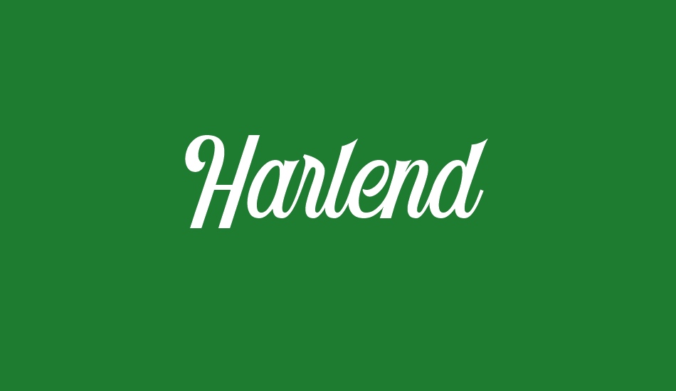 Harlend Demo font big