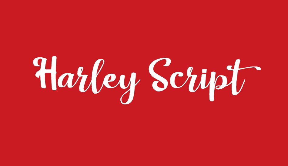 Harley Script font big