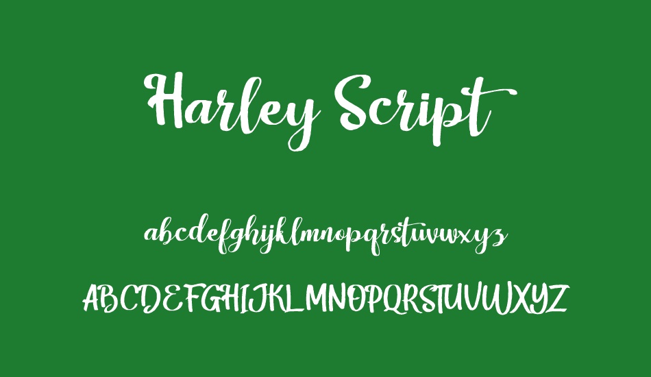 Harley Script font