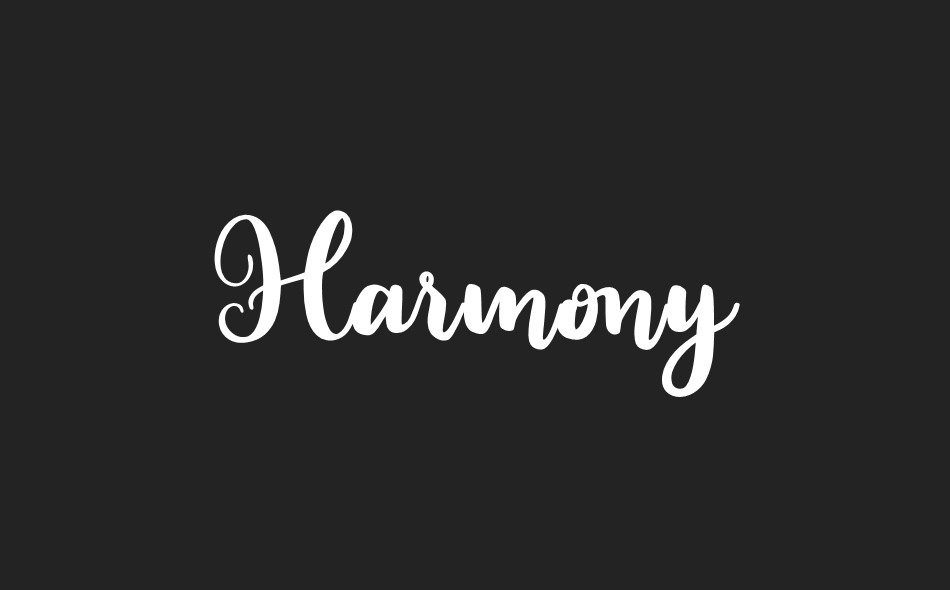 Harmony font big