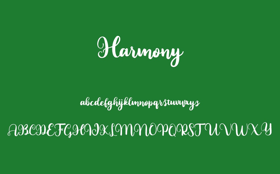 Harmony font