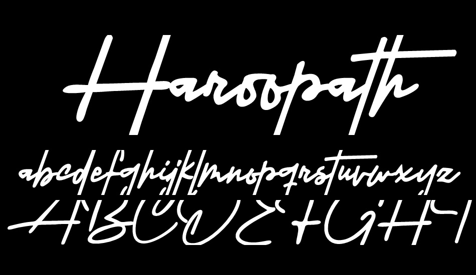 Haroopath font