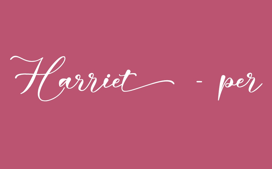 Harriet font big