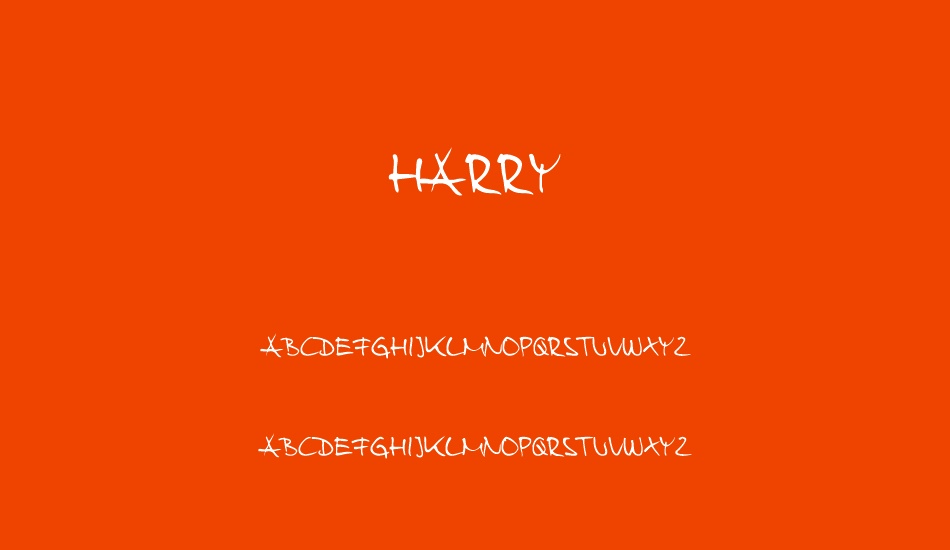 Harry font