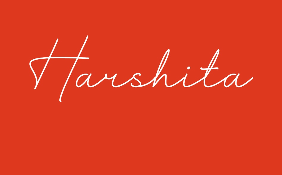 Harshita font big