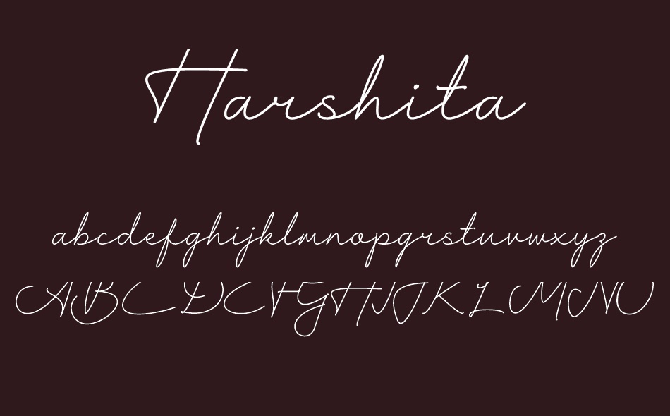 Harshita font