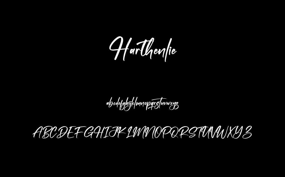 Harthenlie font