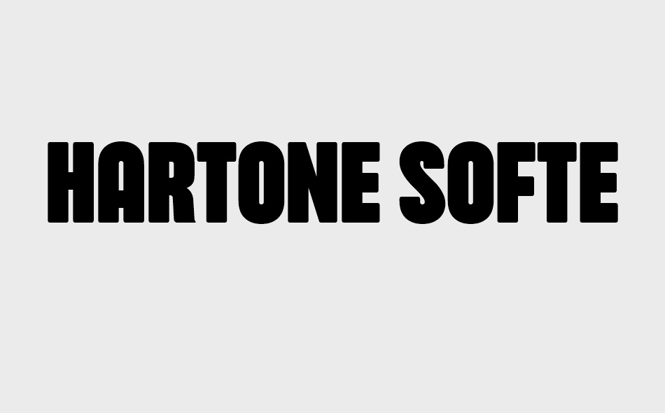 Hartone Softed font big