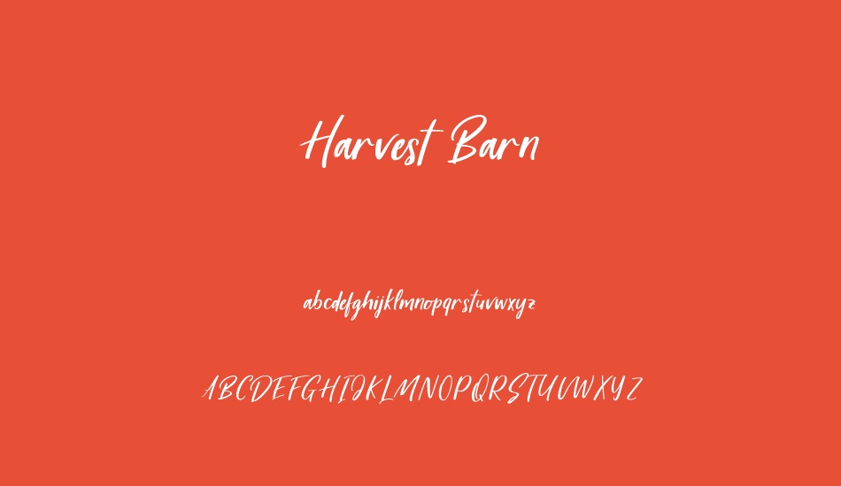 harvest-barn-demo font