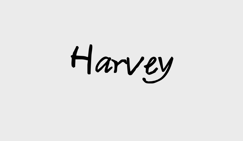 Harvey font big