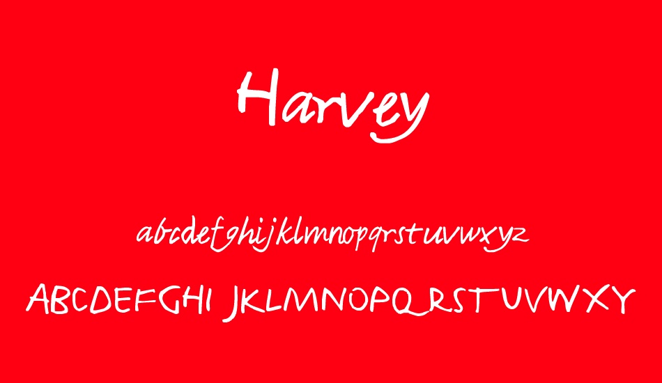 Harvey font